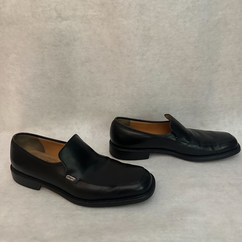 Salvatore Ferragamo Loafers US size 11.5D Made in Italy Leather with brass tags - Picture 4 of 8